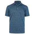 Walsh Heather Pique Polo - Denim Heather