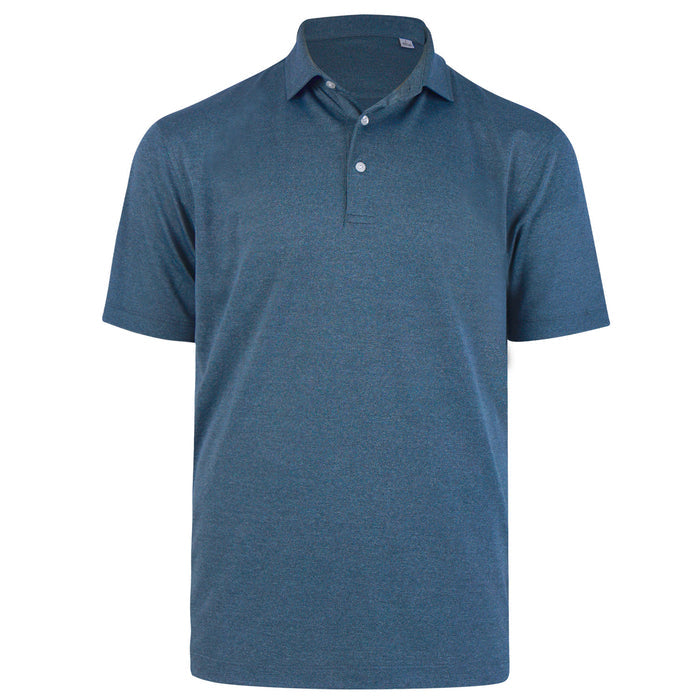 Walsh Heather Pique Polo - Denim Heather