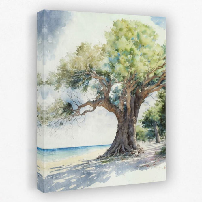 Watercolour Tree - Tree Canvas Wall Art