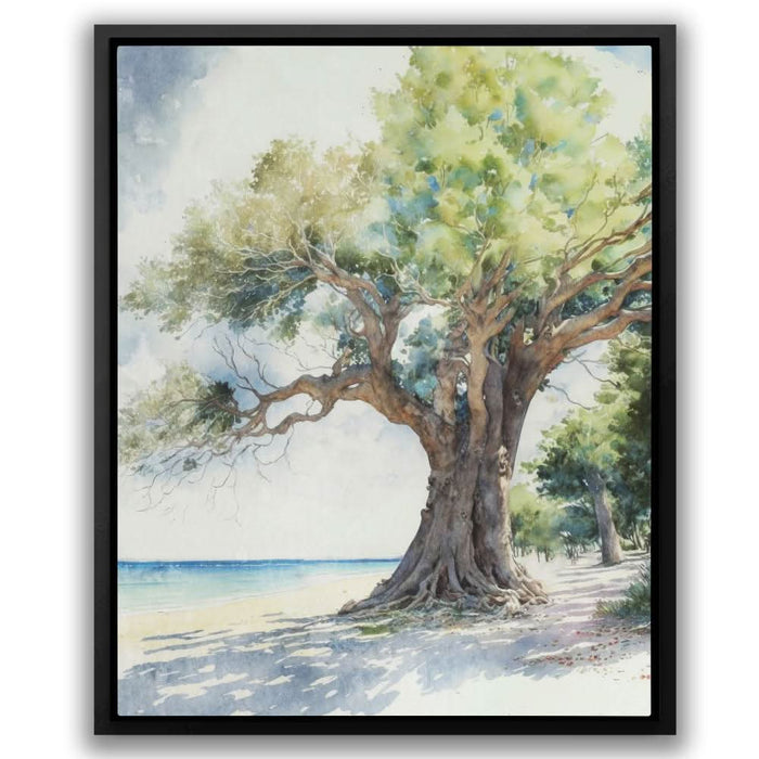 Watercolour Tree - Framed Art Print