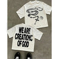 "We Are Creations Of God" – Y2K High-Street Religious Graphic Top