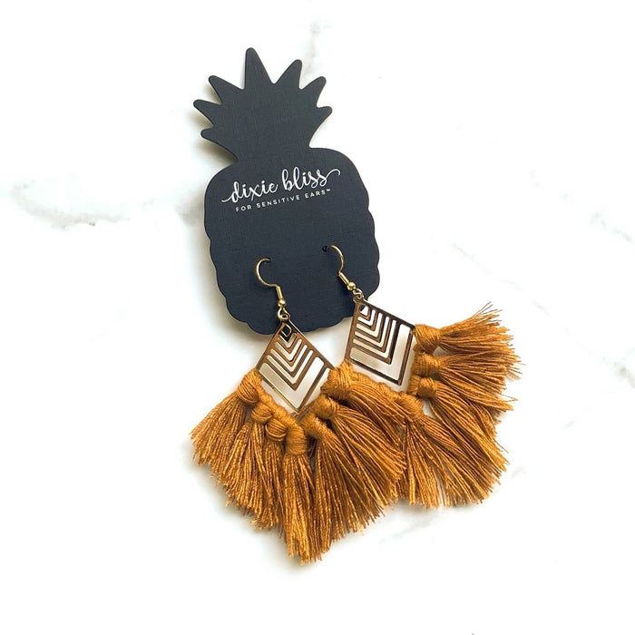 Western Boho Toffee Earrings