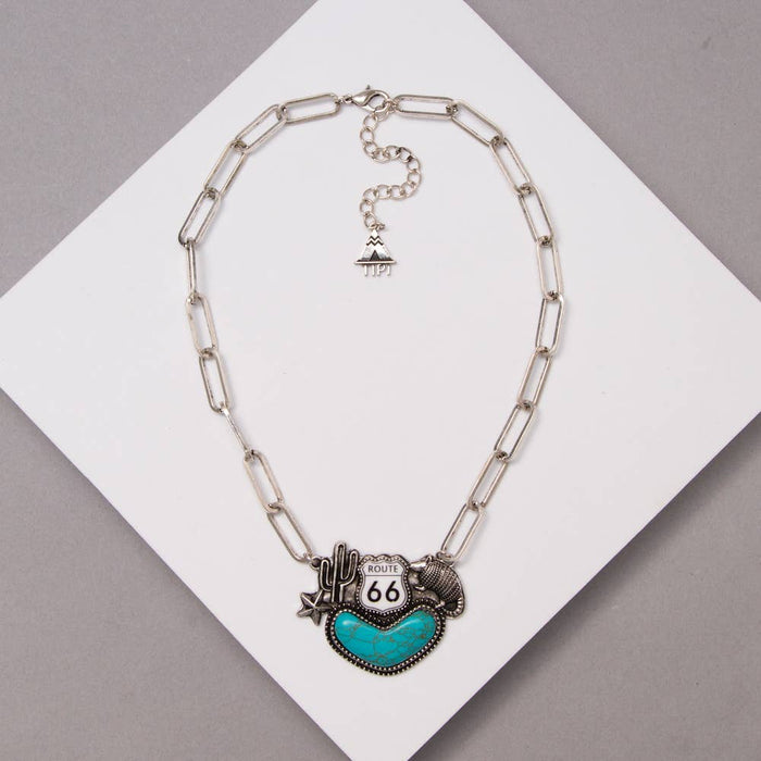 Western Route 66 Necklace