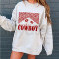Western Valentine Cowboy Sweatshirt: Retro "Howdy Love" Western Hearts Sweater