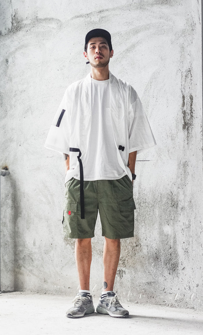 White Magatama Kimono Shirt
