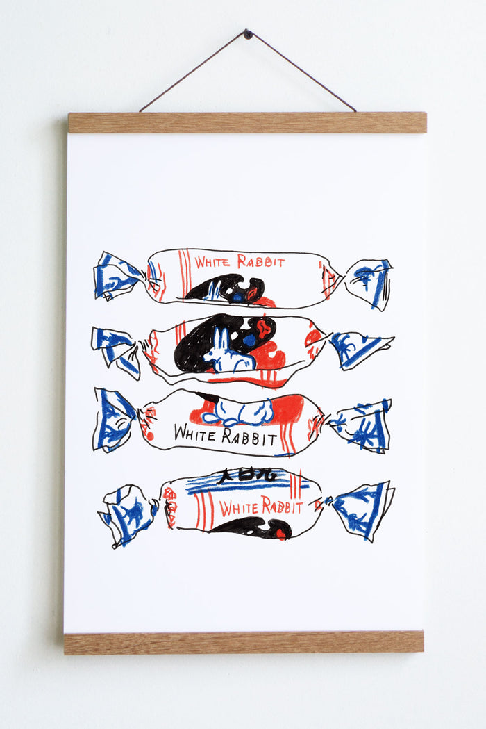 White Rabbit Print