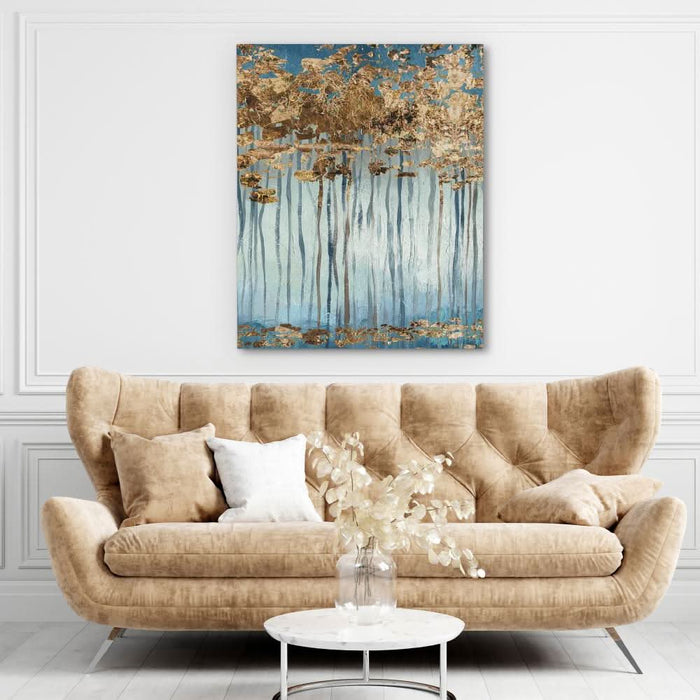 Wiggling Trees - Nature Wall Art in Black Frame