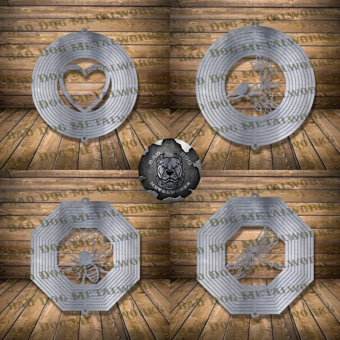 Wind Spinner Set - Svg and Dxf