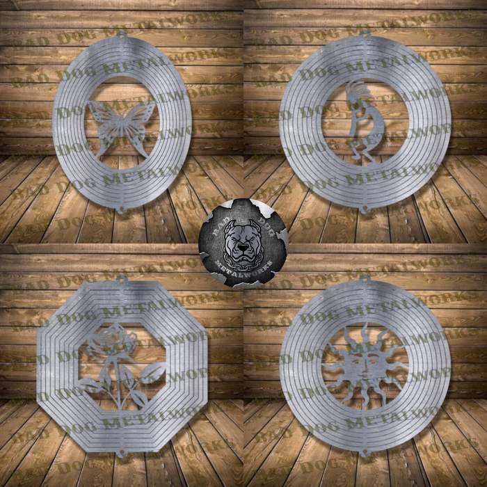 Wind Spinner Set - Svg and Dxf