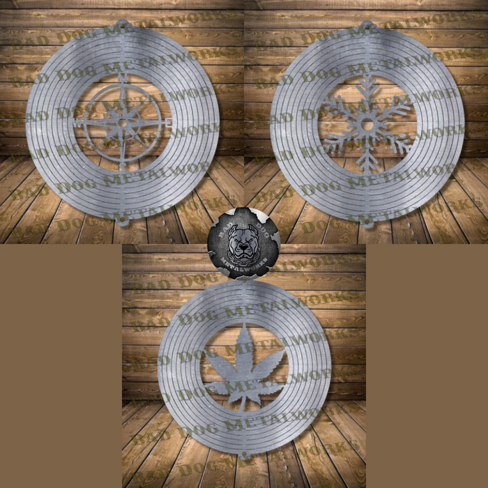 Wind Spinner Set - Svg and Dxf