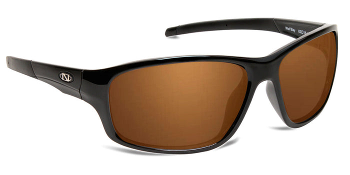 Glossy Black / Polarized Amber / No Bifocal/Reader (Plano) ($90)