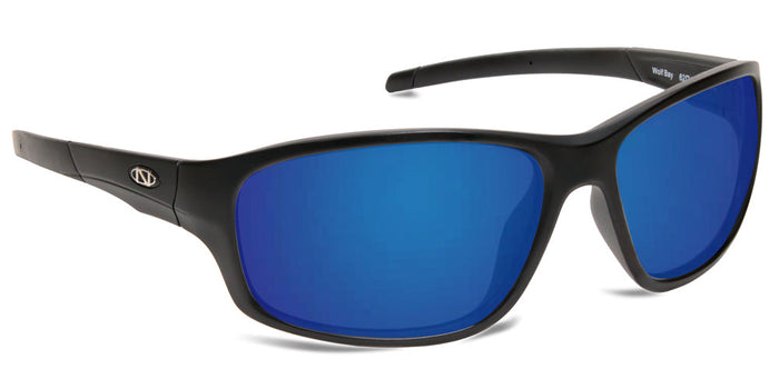 Matte Black / Polarized Gray with Blue Mirror / No Bifocal/Reader (Plano) ($90)