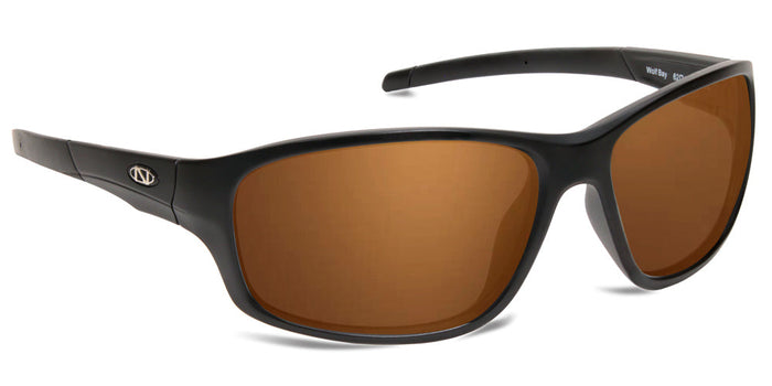 Matte Black / Polarized Amber / No Bifocal/Reader (Plano) ($90)