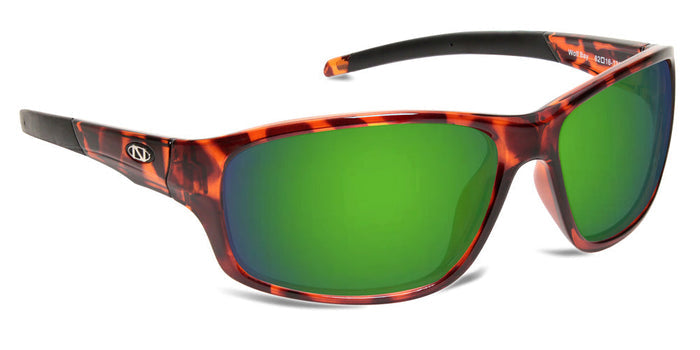 Tortoise / Polarized Amber with Green Mirror / No Bifocal/Reader (Plano) ($90)