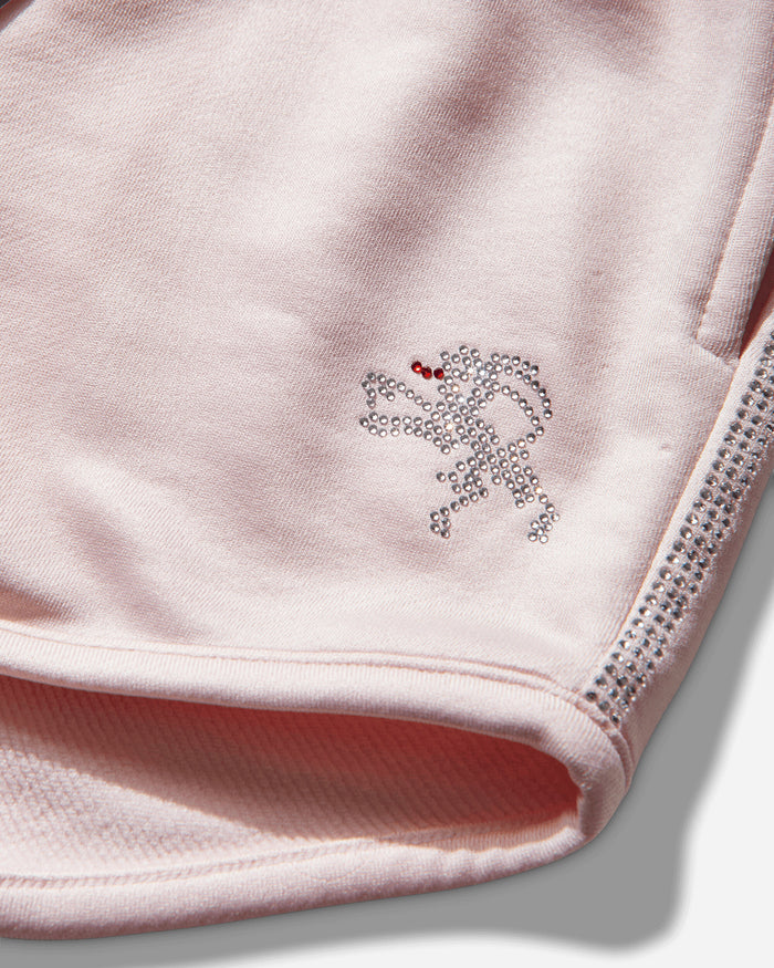 Prototypes Wmns Womens Rhinestone Track Shorts Pink Shorts Short PT09SW06WWPK PINK