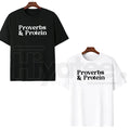 "Workout Graphic" by MAPTEES – Motivational Proverbs & Protein Gym Top