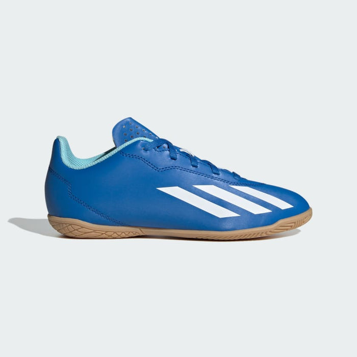 adidas X CRAZYFAST.4 Indoor Soccer Shoes | Bright Royal-Cloud White | Kid's Unisex