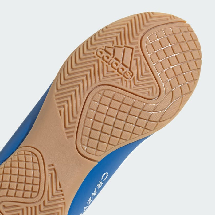 adidas X CRAZYFAST.4 Indoor Soccer Shoes | Bright Royal-Cloud White | Kid's Unisex