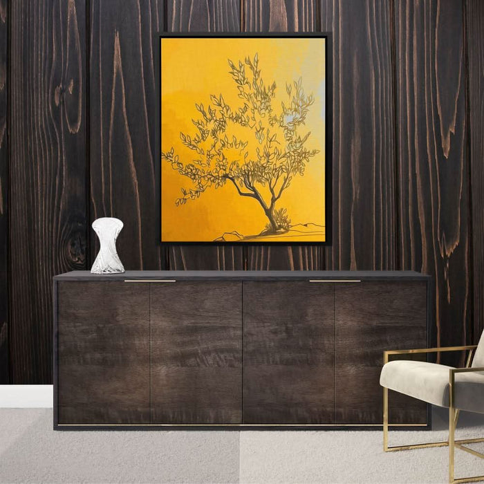 Zen Gold Tree - Gold Spiritual Canvas Print