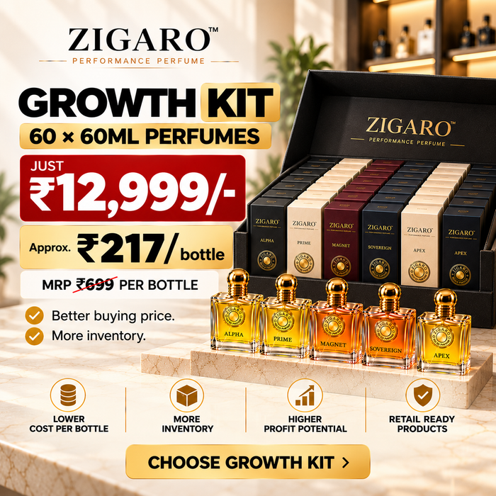 Zigaro™ Retailer Growth Kit – 60 × 60ML Perfumes